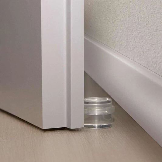 Forda Transparent Acrylic Cylindrical Anti-Collision Buffer Self Adhesive Floor Door Stopper