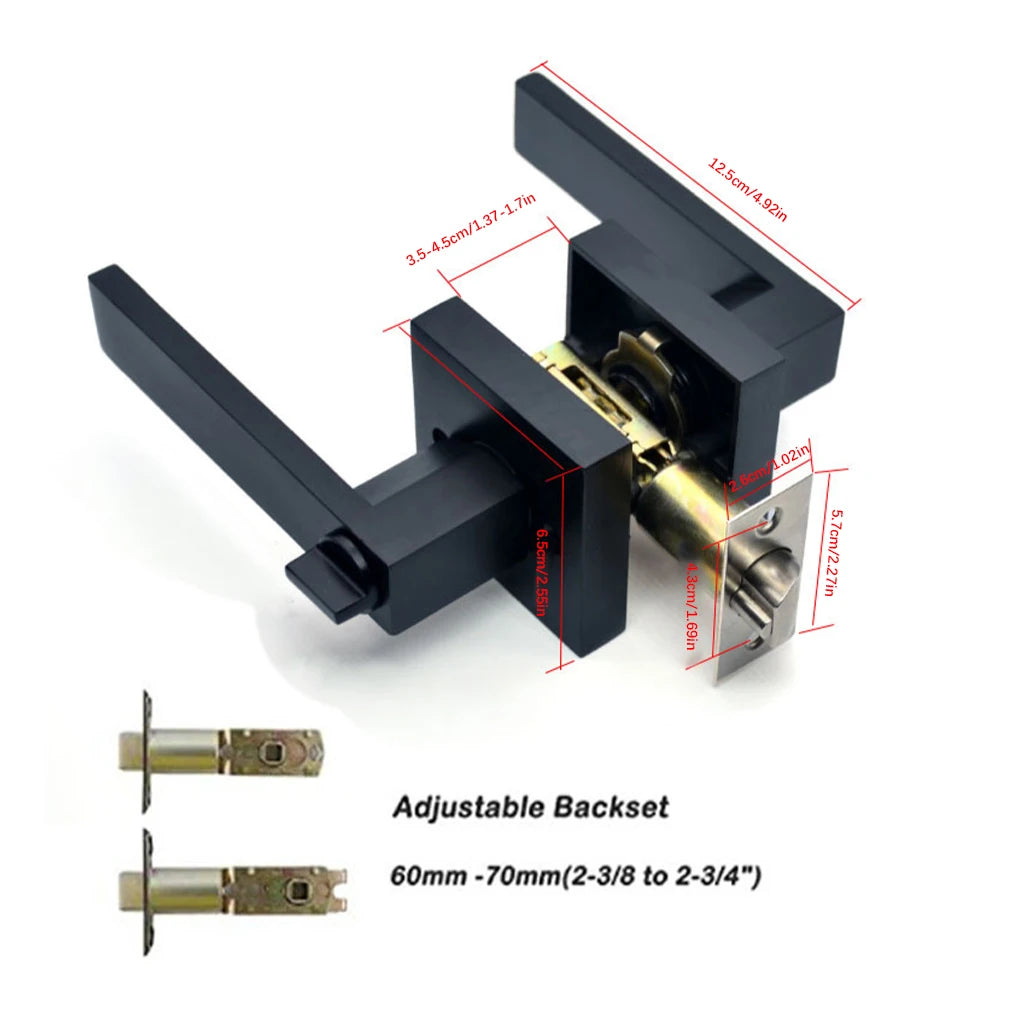 Forda Hotel Interior Door Lock Bedroom Three-bar Locks Indoor Handle