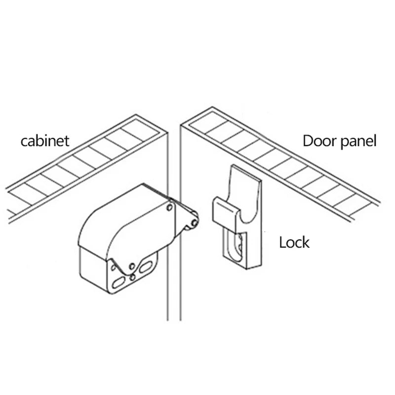 Forda Automatic Spring Push Catch Latch Cupboard Doors Lock