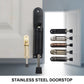 Forda Telescopic Door Stopper Spring Loaded Heavy Duty Adjustable Position with Foot Brake Wedges for Door Bottom Seam