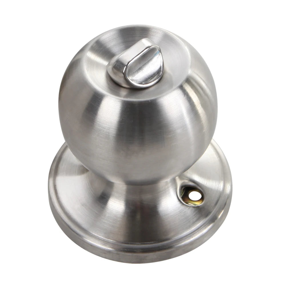 Forda Stainless Steel Round Door Knobs Handle Internal Entrance Passage Lock with Key