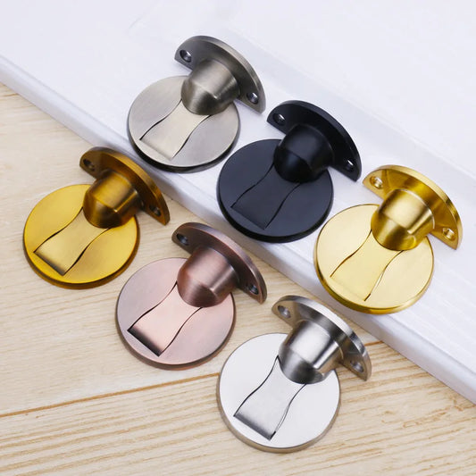 Forda Invisible Magnetic Stainless Steel Punch-free Windproof Mechanical Self-locking Door Stopper