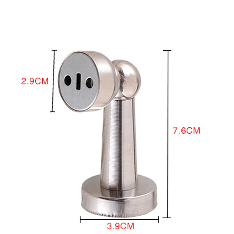 Forda Silver Stainless Steel Door Stopper Soft-Catch Magnetic DoorKeeper