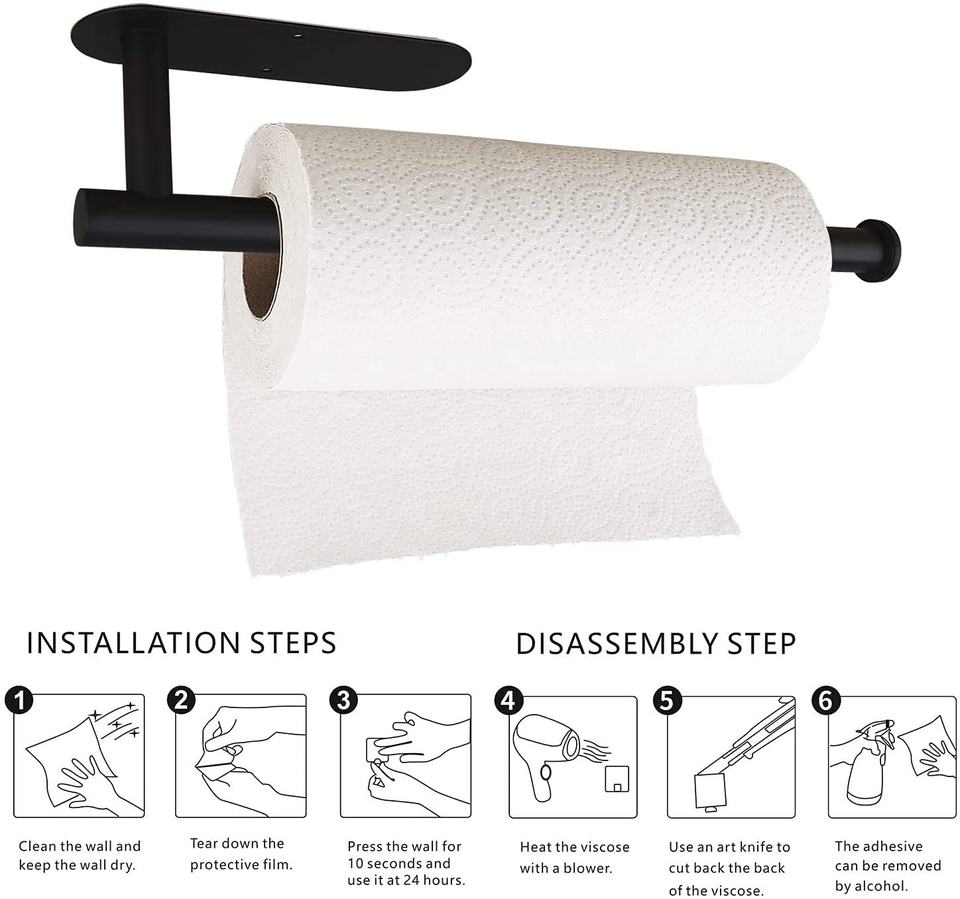 Forda Adhesive and Screws Paper Towel Rolls Holders