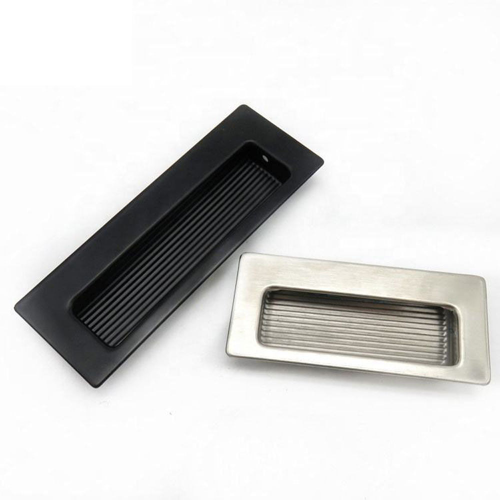 Forda Stainless Steel Matt Black Flush Cabinet Pulls