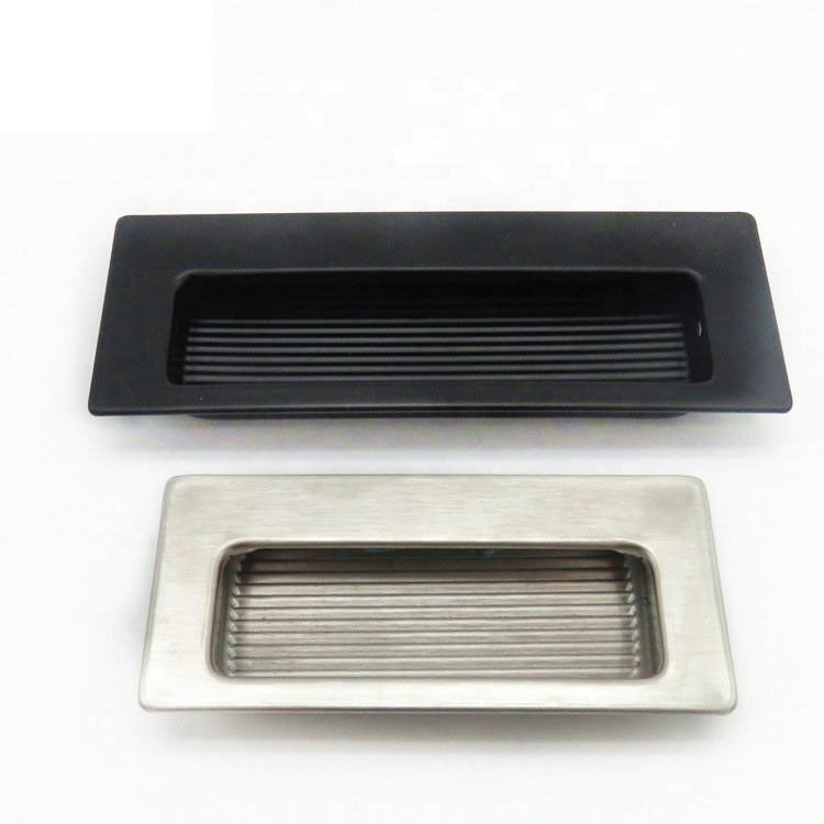 Forda Stainless Steel Matt Black Flush Cabinet Pulls