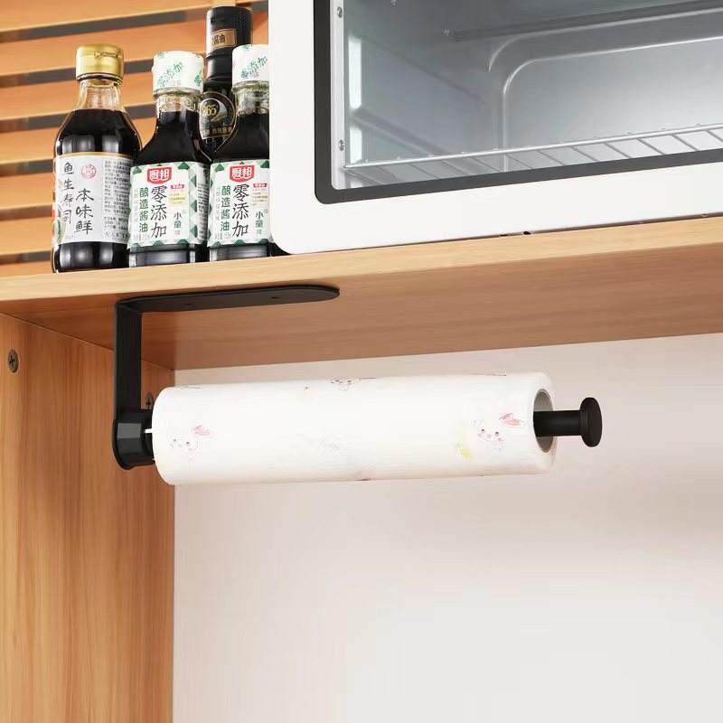 Forda Wall Mount Paper Towel Holder Under Cabinet with Damping Effect