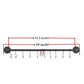 Forda Wall Mounted Steel Pipe Pot Pan Rack Hanger with S-Hooks