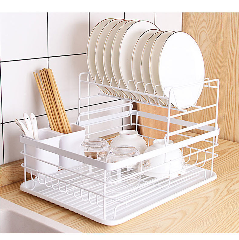 Forda 2 Tier Multifunction Kitchen Organizer Dish Drainer Rack