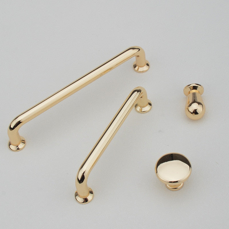 Forda Zinc Alloy Cupboard Gold Knobs and Pulls