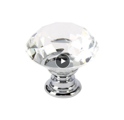 Forda Diamond Bathroom Vanity Crystal Drawer Knobs