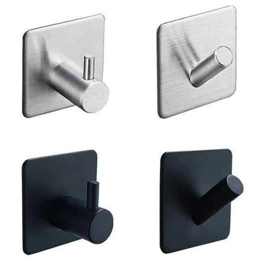 Forda Single Hooks Black Stainless Steel Bathroom Towel Hooks