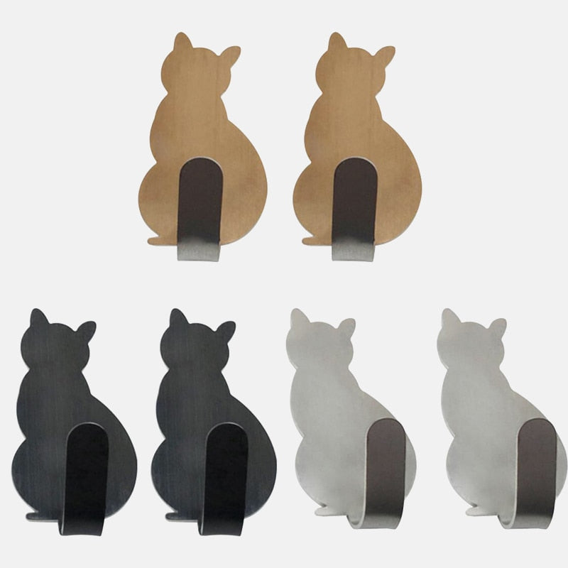 Forda Pet Pattern Wall Mounted Clothes Ganger Hooks