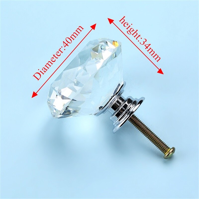 Forda Diamond Crystal Knobs for Kitchen Cabinets