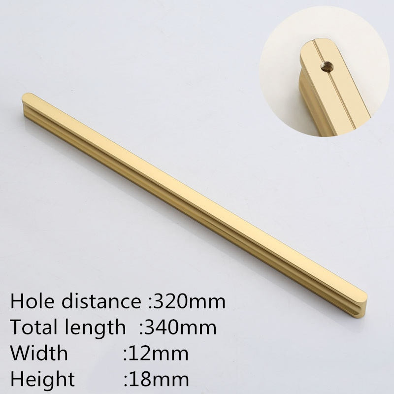 Forda Aluminum Alloy Extrusion Long Wardrobe Closet Pull Handles