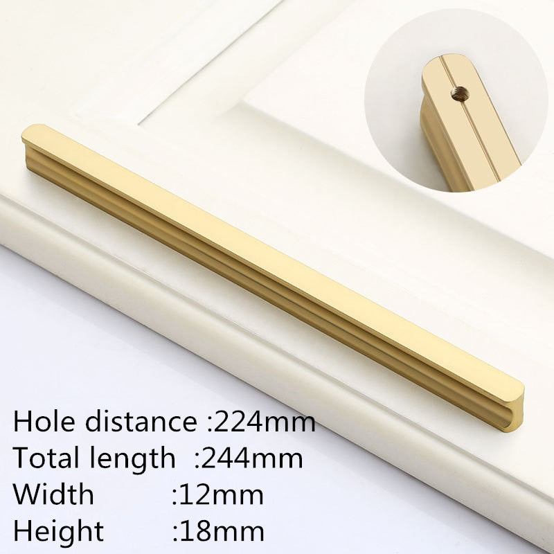 Forda Aluminum Alloy Extrusion Long Wardrobe Closet Pull Handles