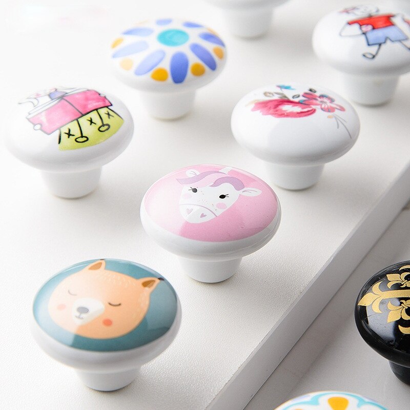 Forda Children Bedroom Dresser Ceramic Door Knobs