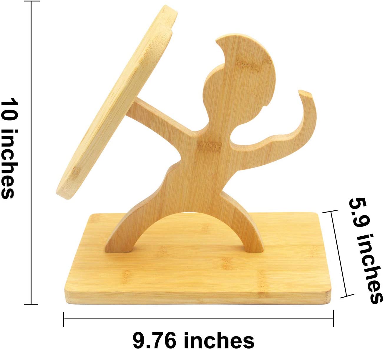 Forda Bamboo Warrior Shape 7 Holes Knife Block Holder