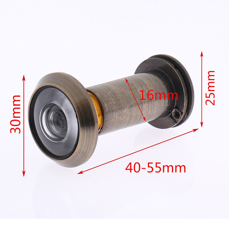 Forda 200 Degree 16-26mm Glass Lens Wide Angle Peephole Door Viewer