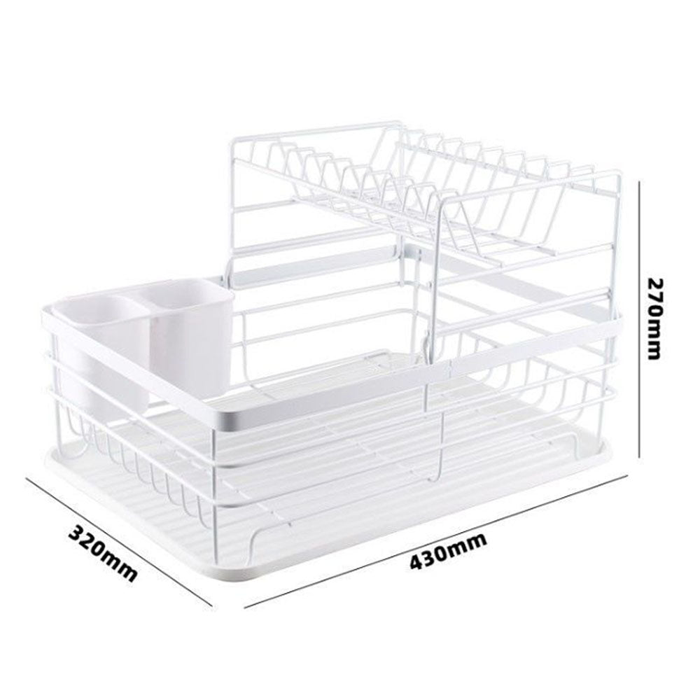 Forda 2 Tier Multifunction Kitchen Organizer Dish Drainer Rack