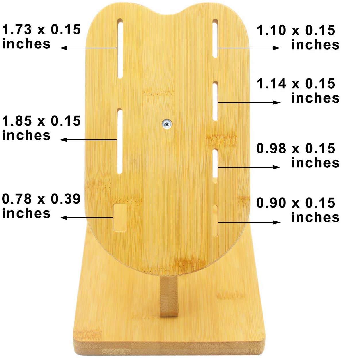 Forda Bamboo Warrior Shape 7 Holes Knife Block Holder