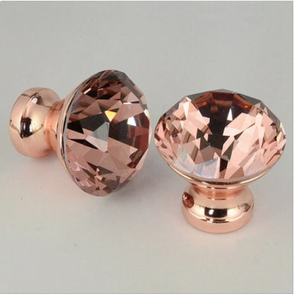 Forda Diamond Bathroom Vanity Crystal Drawer Knobs