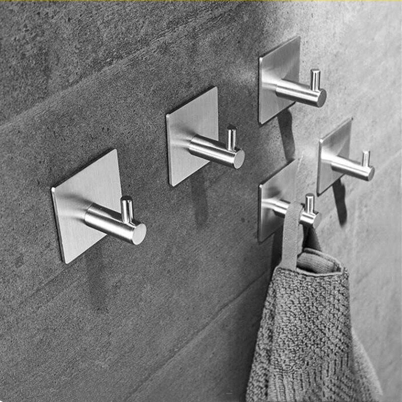 Forda Single Hooks Black Stainless Steel Bathroom Towel Hooks