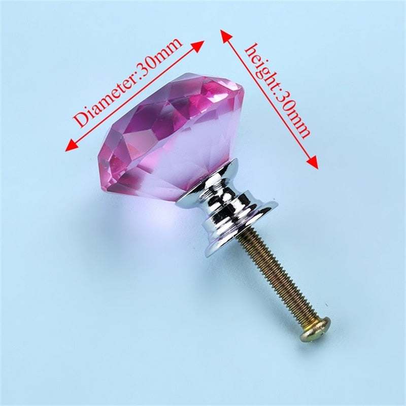 Forda Diamond Crystal Knobs for Kitchen Cabinets