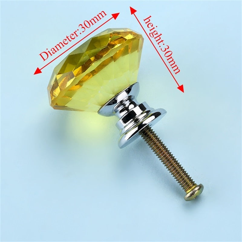 Forda Diamond Crystal Knobs for Kitchen Cabinets