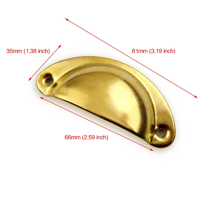 Forda Retro Antique Shell Vintage Kitchen Cupboard Pull Handles