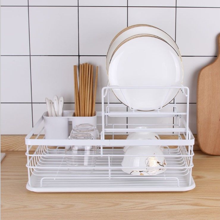 Forda 2 Tier Multifunction Kitchen Organizer Dish Drainer Rack