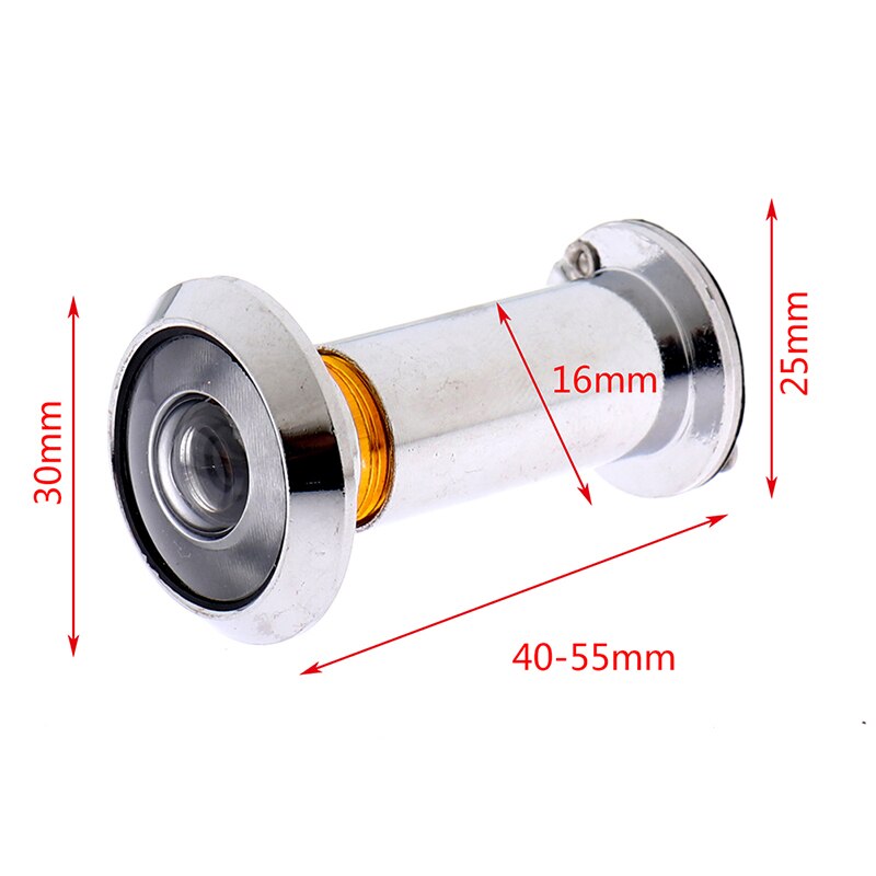 Forda 200 Degree 16-26mm Glass Lens Wide Angle Peephole Door Viewer