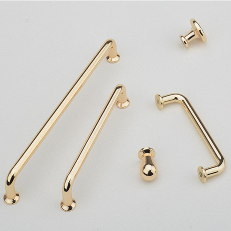 Forda Zinc Alloy Cupboard Gold Knobs and Pulls