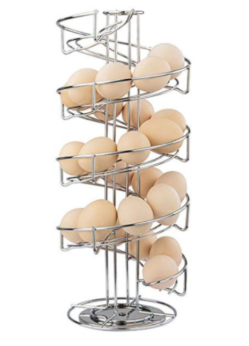 Forda Stainless Steel Egg Dispenser Organizer Rack