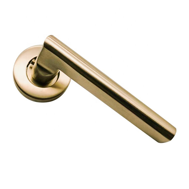 Forda Stainless Stee Gold Interior Bedroom Fire Mortise Lever Handle Lock