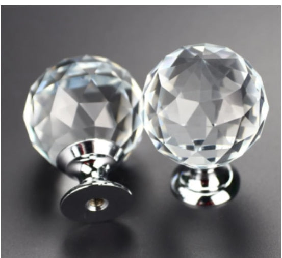 Forda Diamond Bathroom Vanity Crystal Drawer Knobs