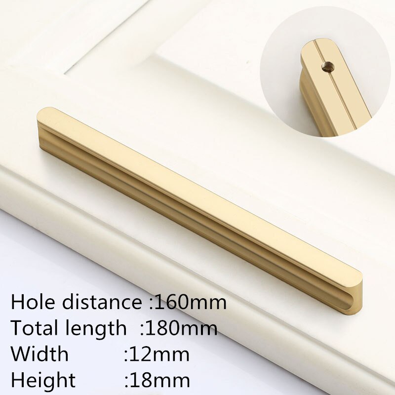 Forda Aluminum Alloy Extrusion Long Wardrobe Closet Pull Handles