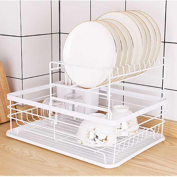 Forda 2 Tier Multifunction Kitchen Organizer Dish Drainer Rack