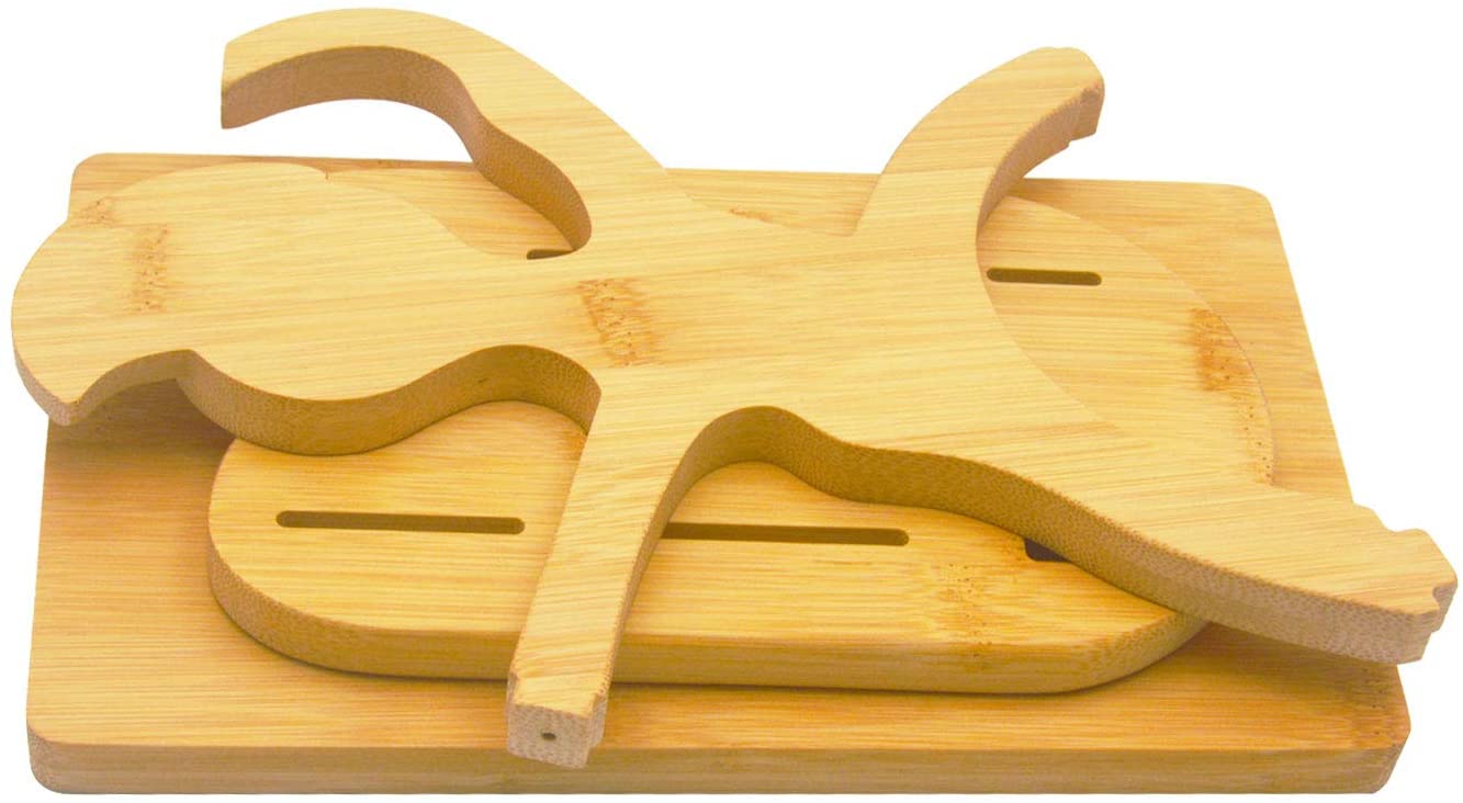 Forda Bamboo Warrior Shape 7 Holes Knife Block Holder