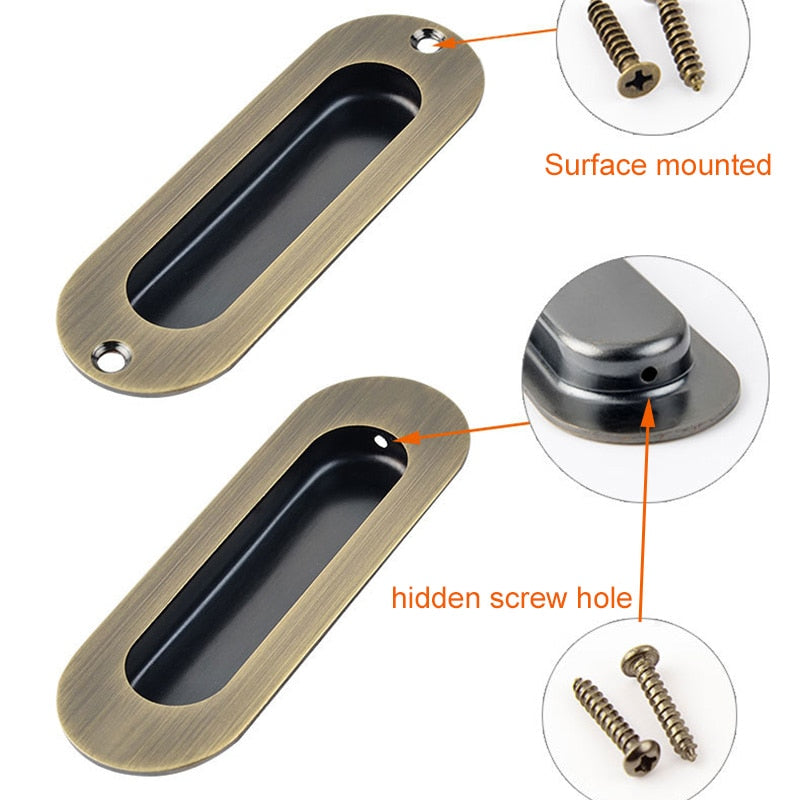 Forda Embedded Concealed Stainless Steel Kitchen Knobs and Pulls