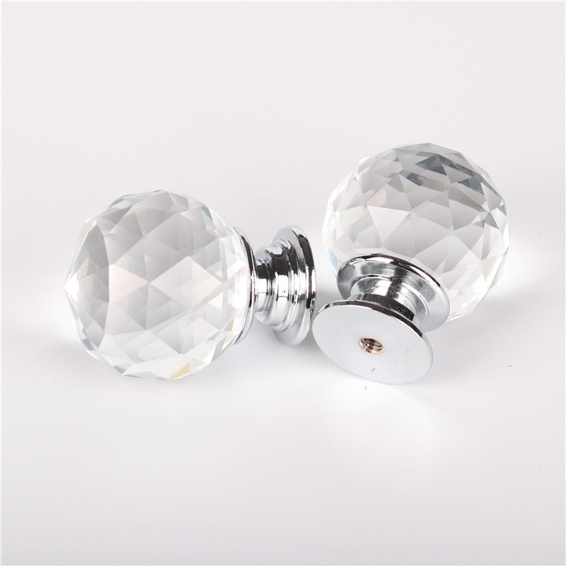 Forda Glass Cupboard Drawer Kitchen Ball Crystal Knobs