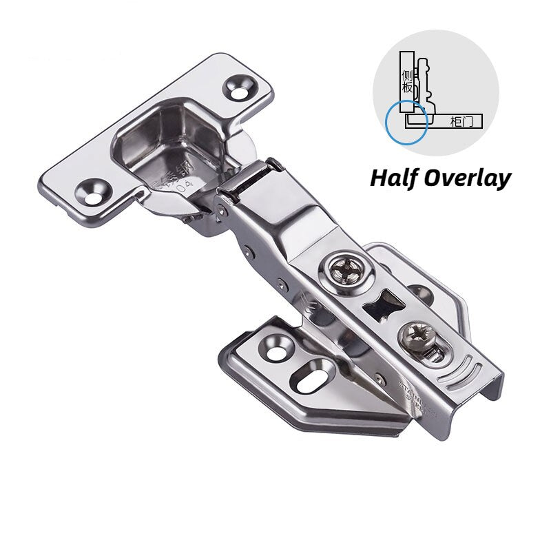 Forda Stainless Steel Damper Buffer Overlay Cabinet Hinges