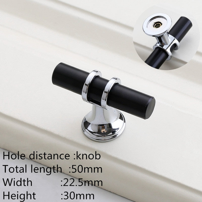 Forda Solid bar black Kitchen Cabinet Knobs