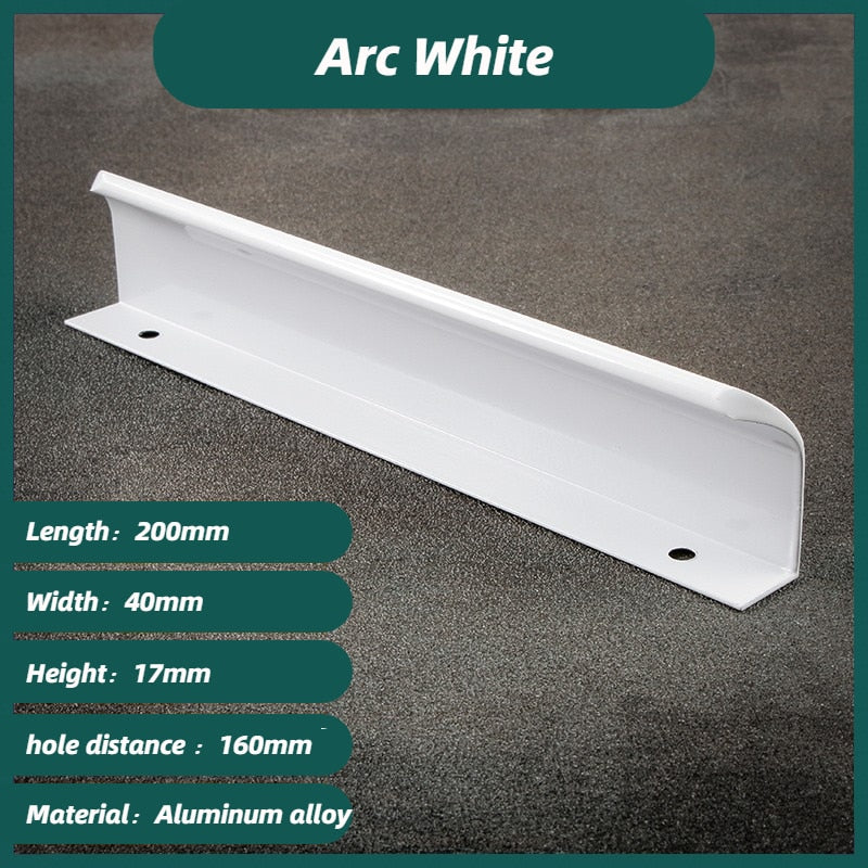 Forda Aluminum Alloy White Hidden Long kitchen cabinet door handles