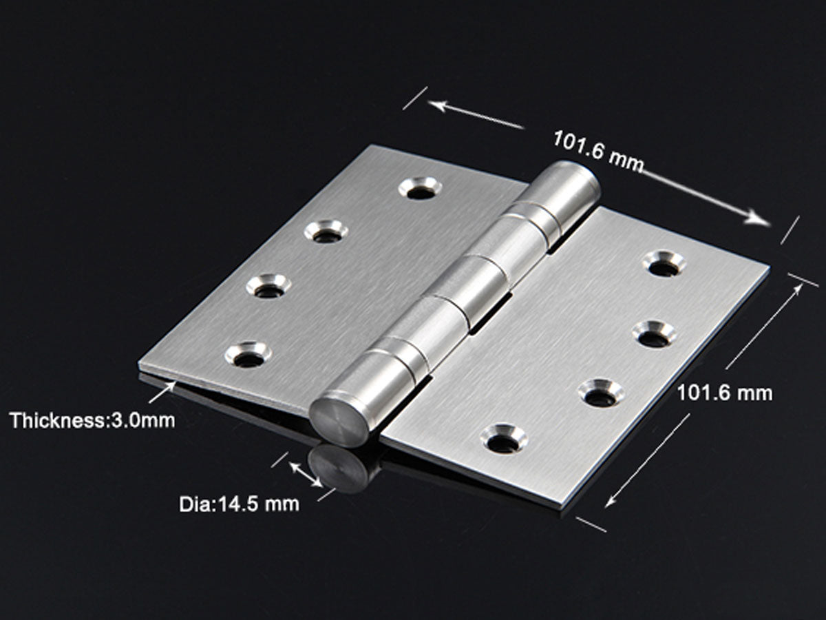 Forda Stainless Steel 2 Ball Bearing Wood Medical Door Hinge (1Pair/2pcs)