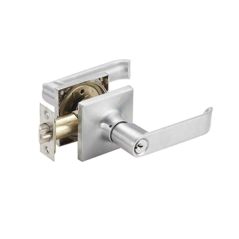 Forda Stainless Steel Bedroom Office Tubular Lock Door Lever Handle